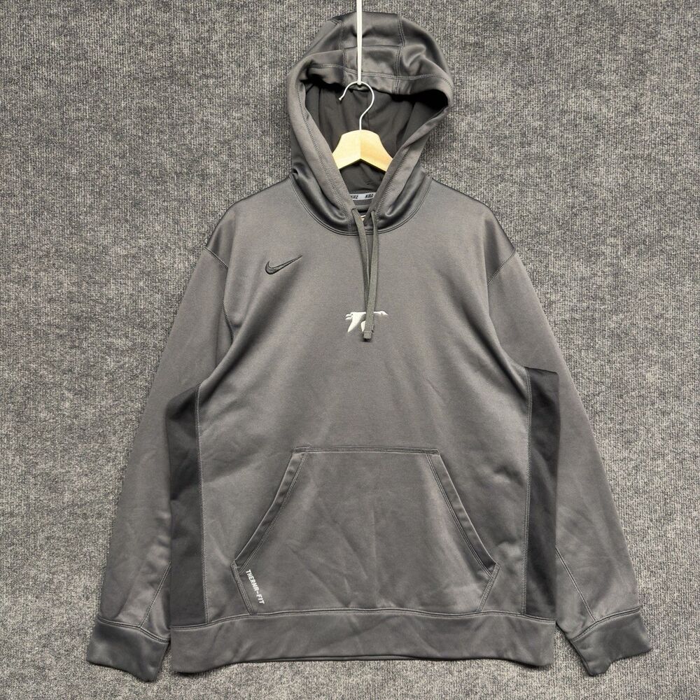 Nike KO 2.0 Men's Therma-FIT Pullover Hoodie Sweatshirt XL Black 621940 Swoosh